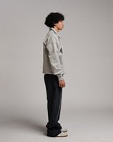 Drop Shoulder 1/4 Zip - Grey