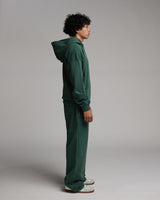 Drop Shoulder Hoodie - Vintage Green