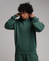 Drop Shoulder Hoodie - Vintage Green