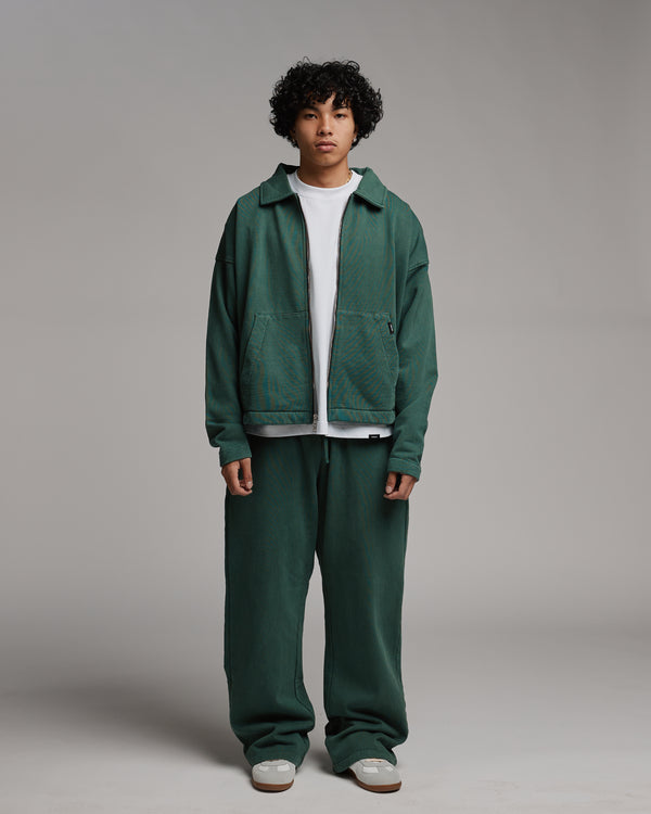 Collared Full Zip - Vintage Green
