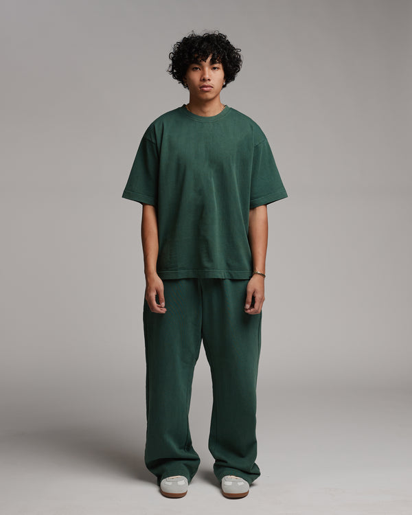 Cropped T-Shirt - Vintage Green