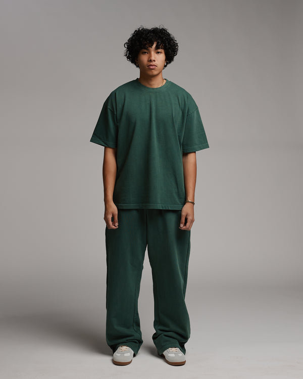 Drop Shoulder T-Shirt - Vintage Green