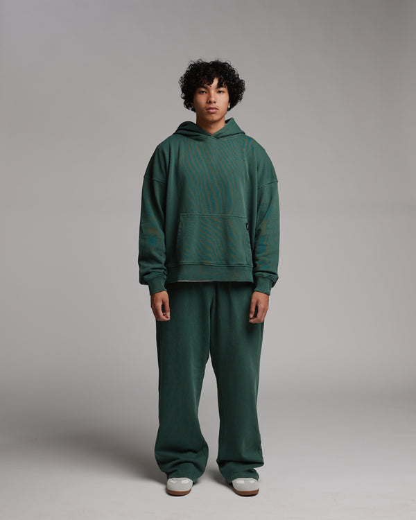 Cropped Hoodie - Vintage Green
