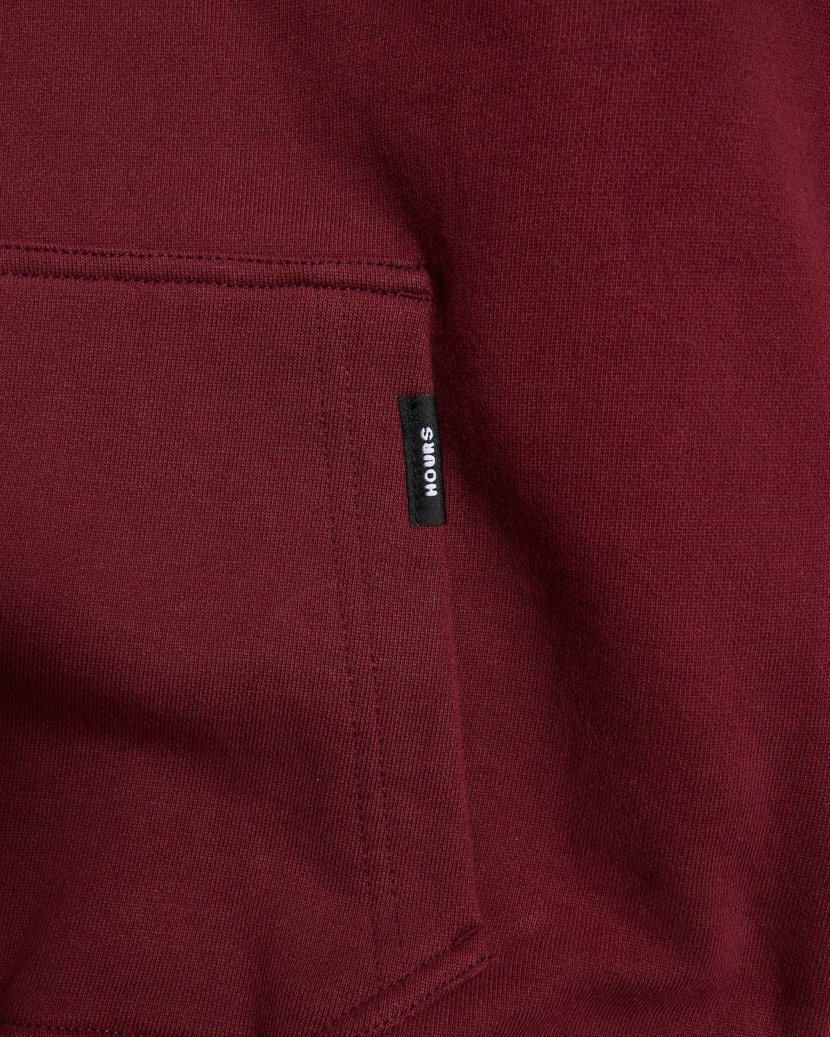 Drop Shoulder Hoodie - Burgundy