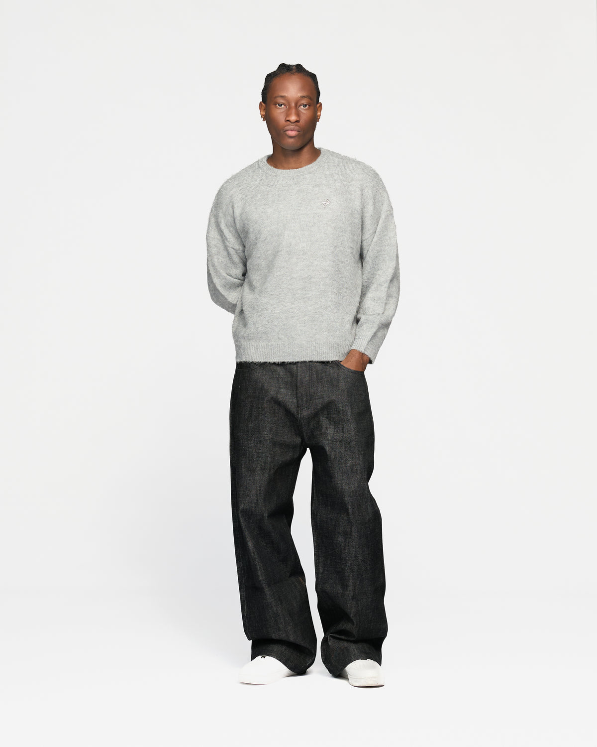 Signature Mohair Sweater - Grey