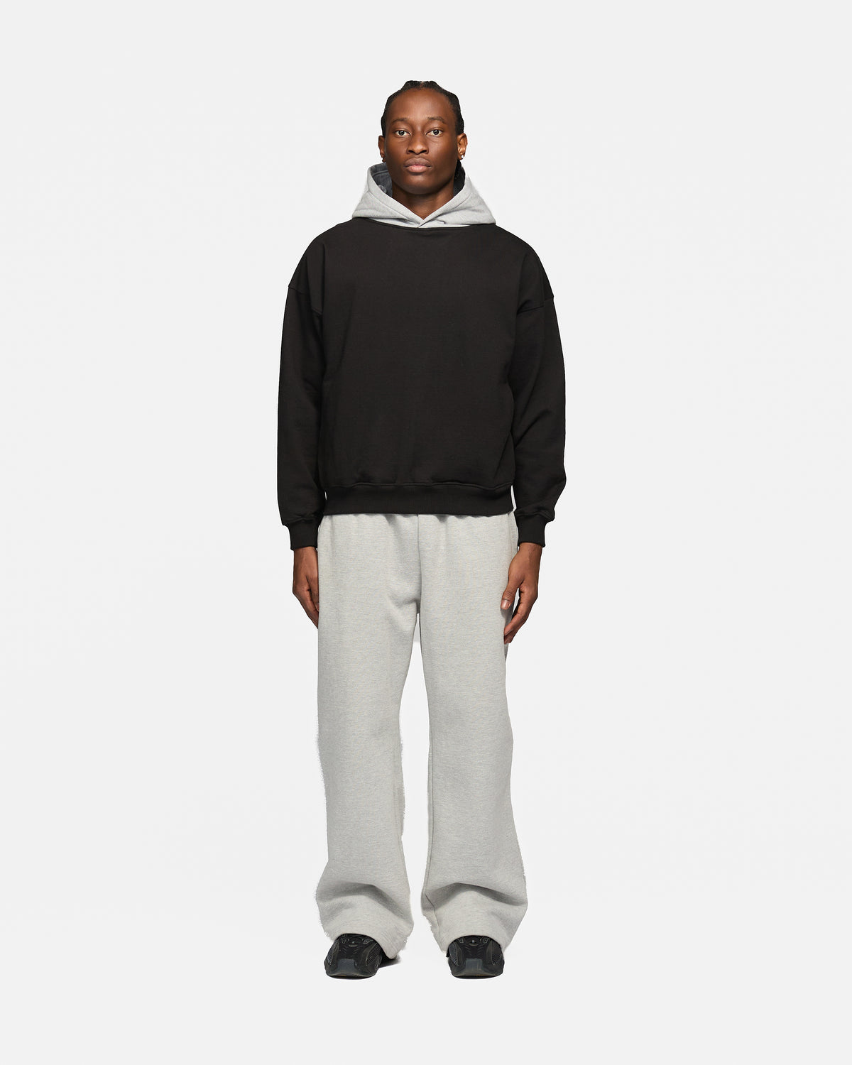 Two-Tone Hoodie - Black