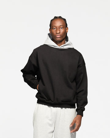 Two-Tone Hoodie - Black