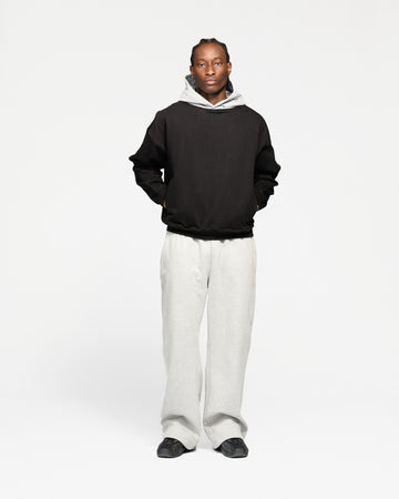 Two-Tone Hoodie - Black