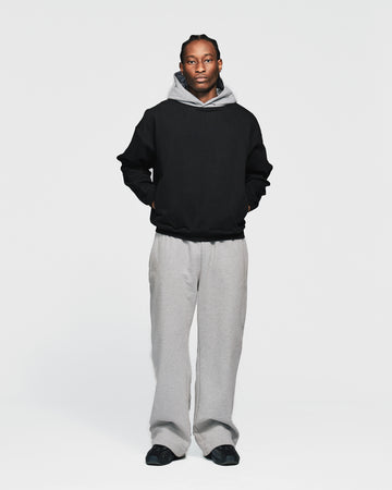 Two-Tone Hoodie - Black
