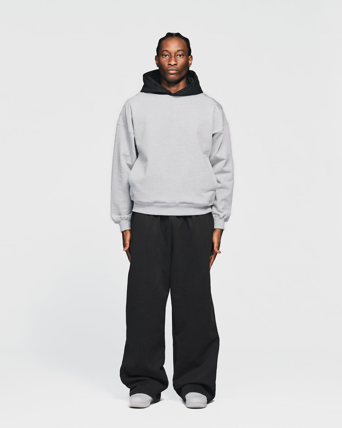 Two-Tone Hoodie - Grey