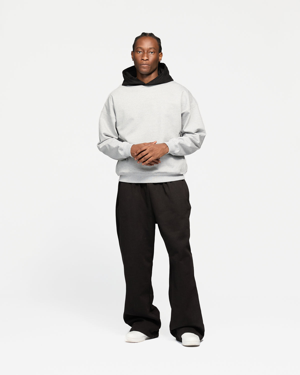 Two-Tone Hoodie - Grey