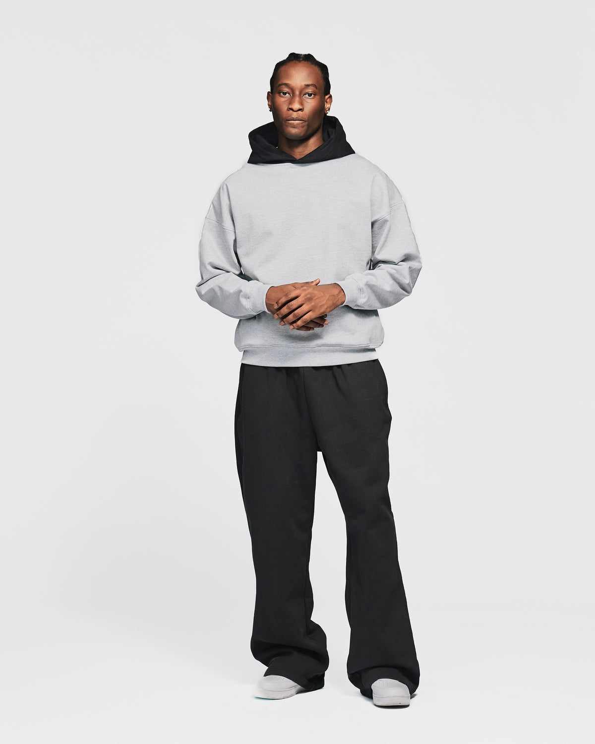 Two-Tone Hoodie - Grey