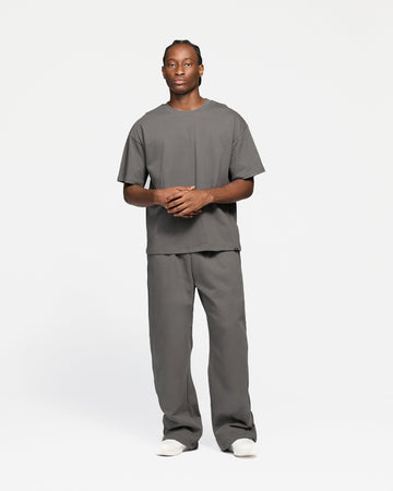 Drop Shoulder T-Shirt - Charcoal
