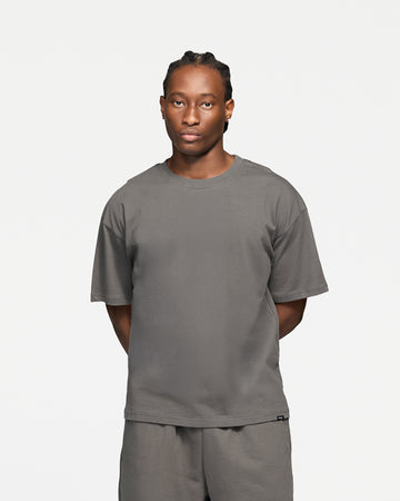 Drop Shoulder T-Shirt - Charcoal