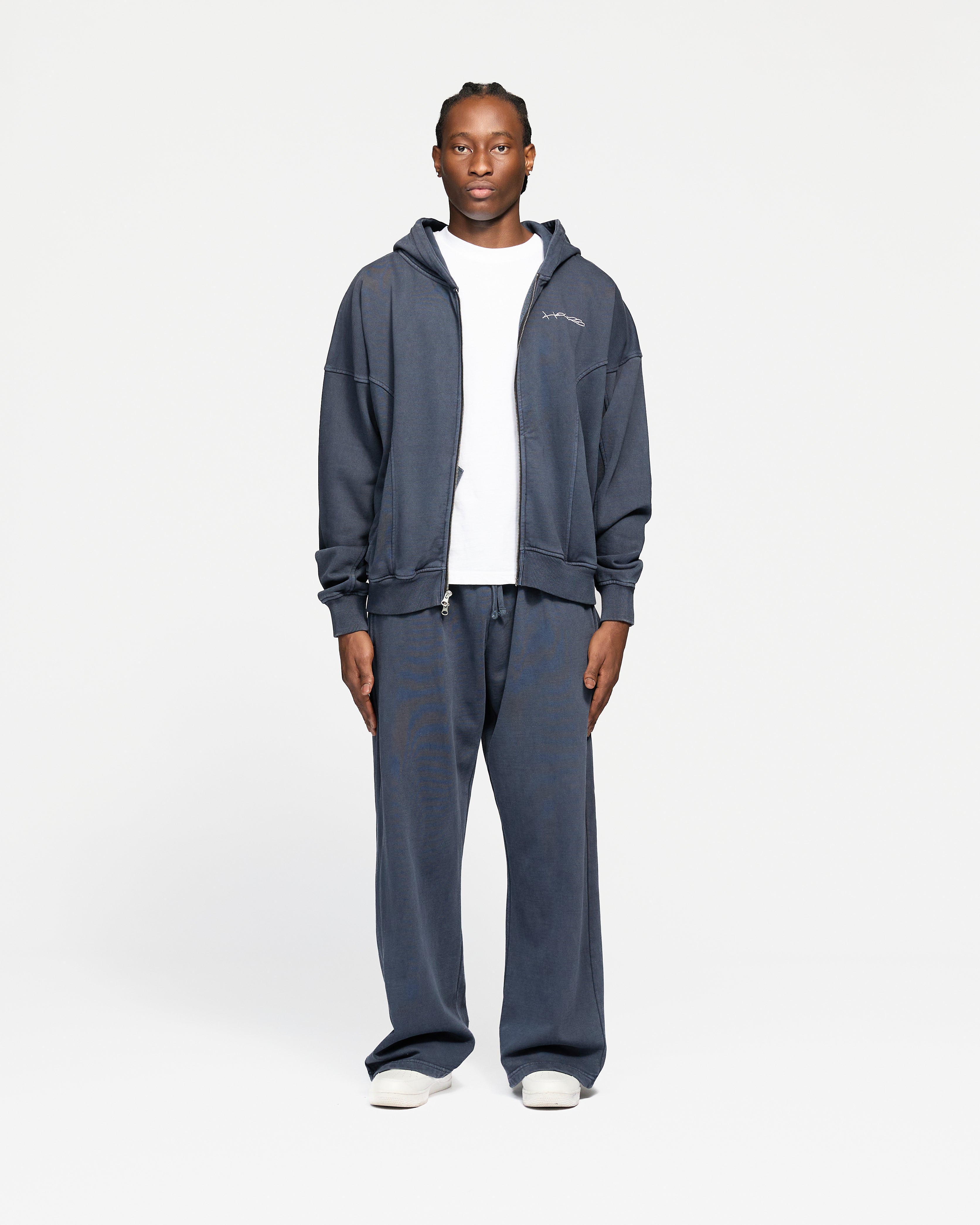 Signature Zip Hoodie - Vintage Navy