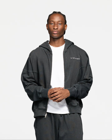 Signature Zip Hoodie - Vintage Black