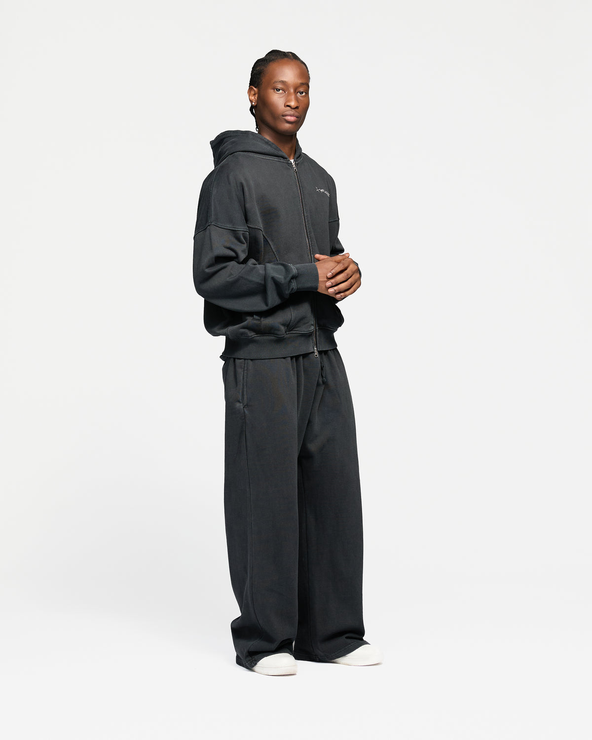 Signature Zip Hoodie - Vintage Black