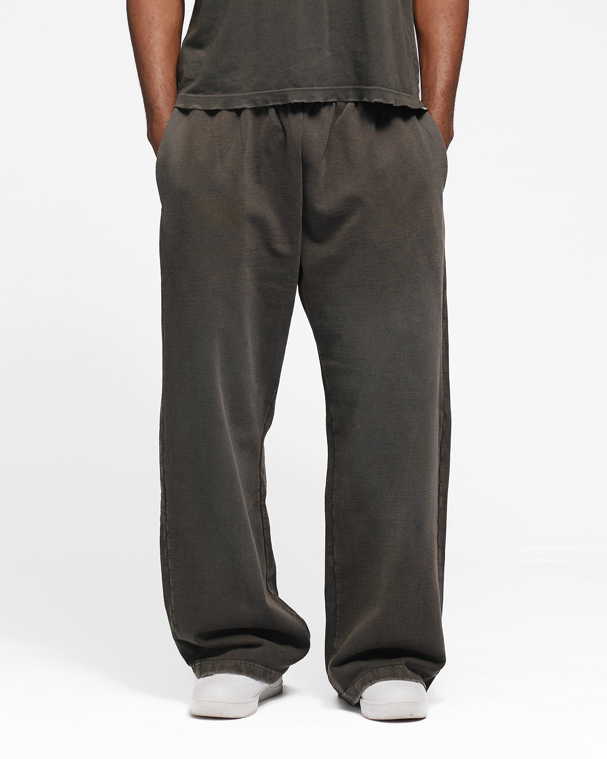 Baggy Sweatpants - Sunfaded Espresso