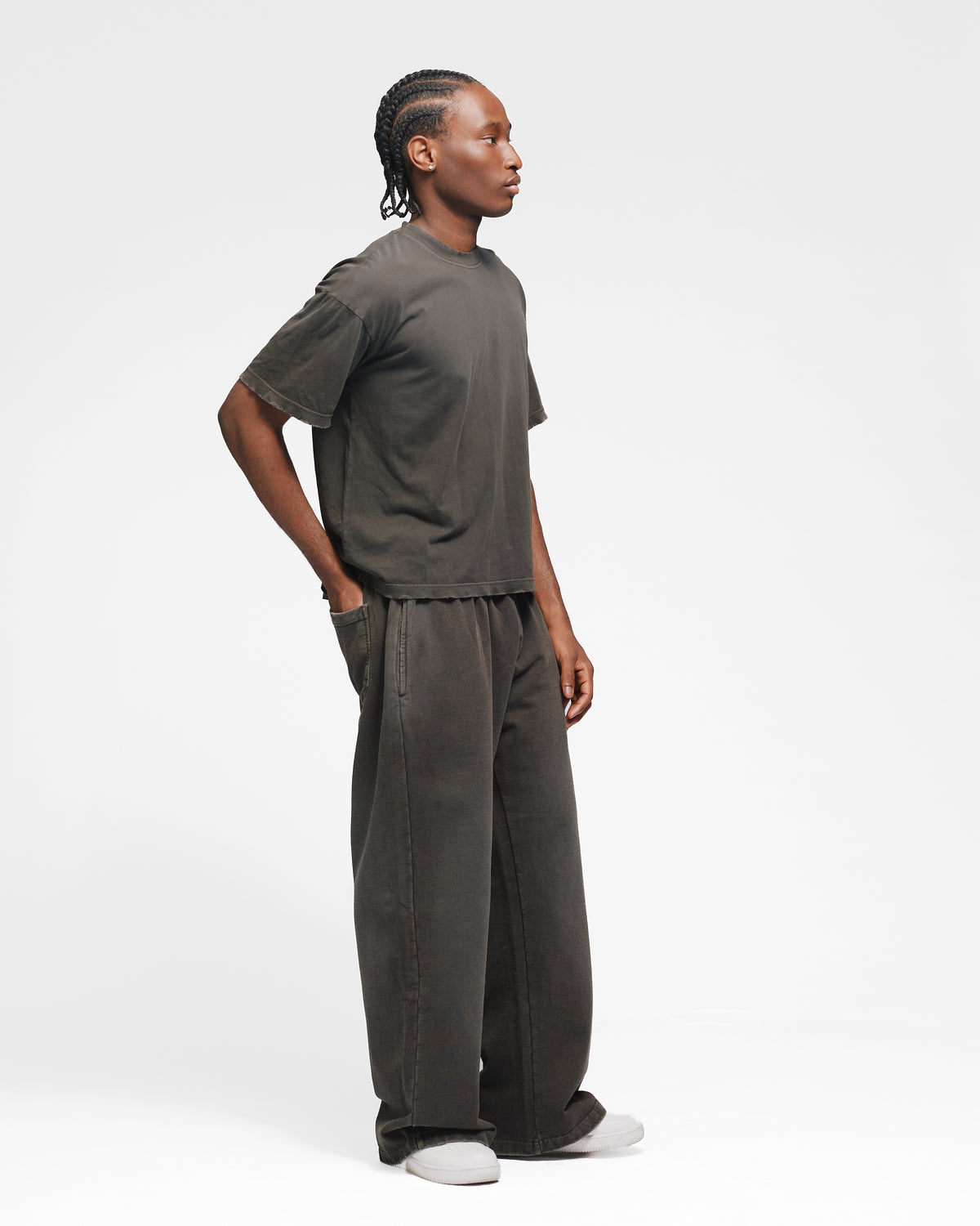 Baggy Sweatpants - Sunfaded Espresso