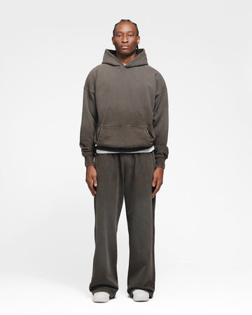 Drop Shoulder Hoodie - Sunfaded Espresso