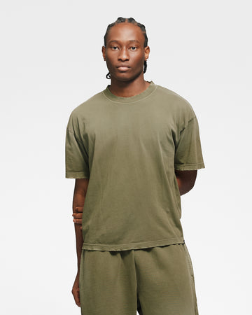 Drop Shoulder T-Shirt - Sunfaded Olive