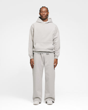 Drop Shoulder Hoodie - Light Grey