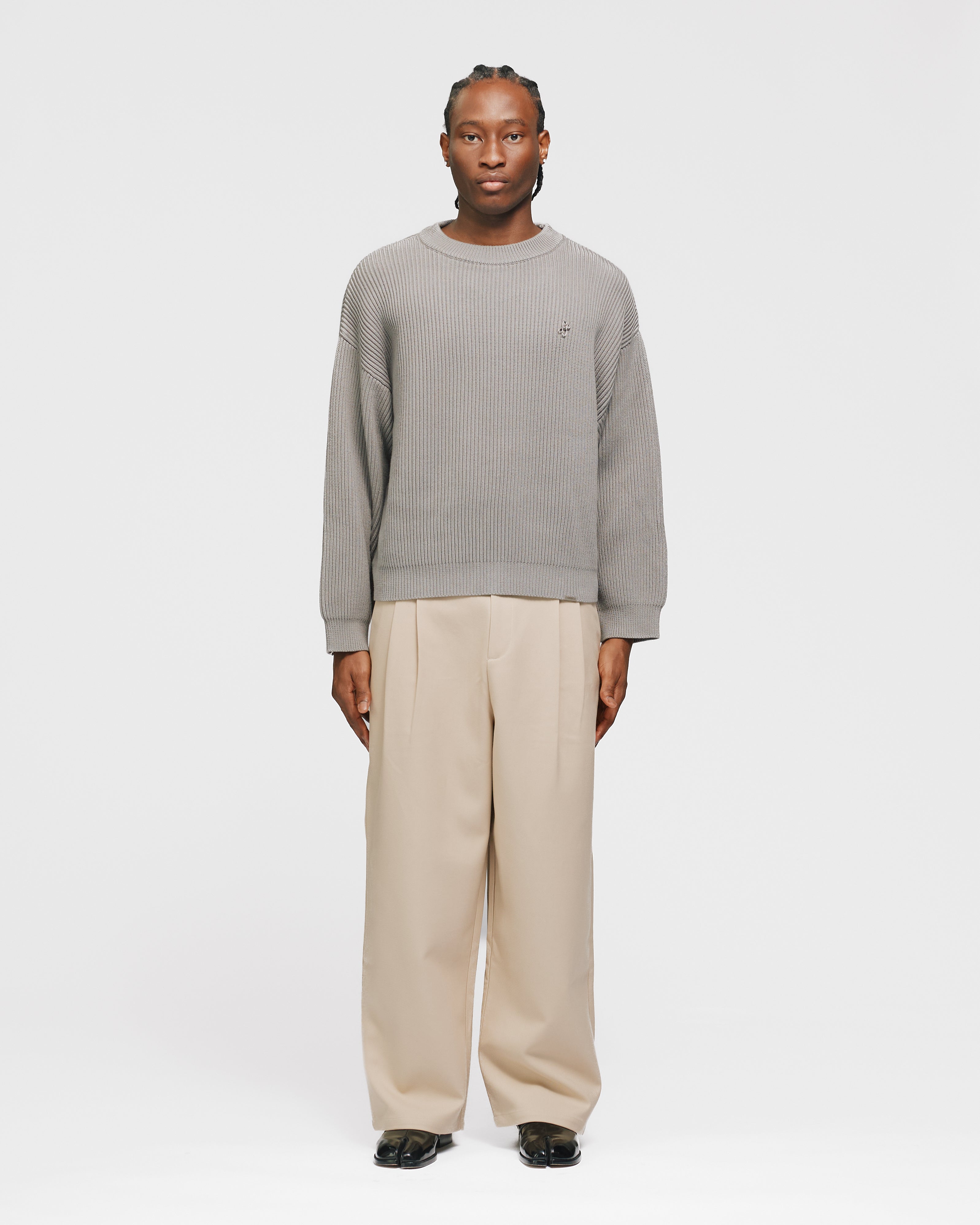 Pleated Pants - Beige