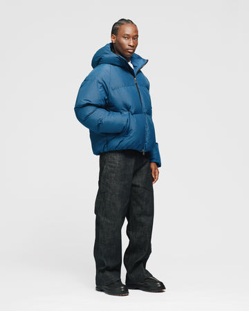 Hooded Puffer Jacket - Blue