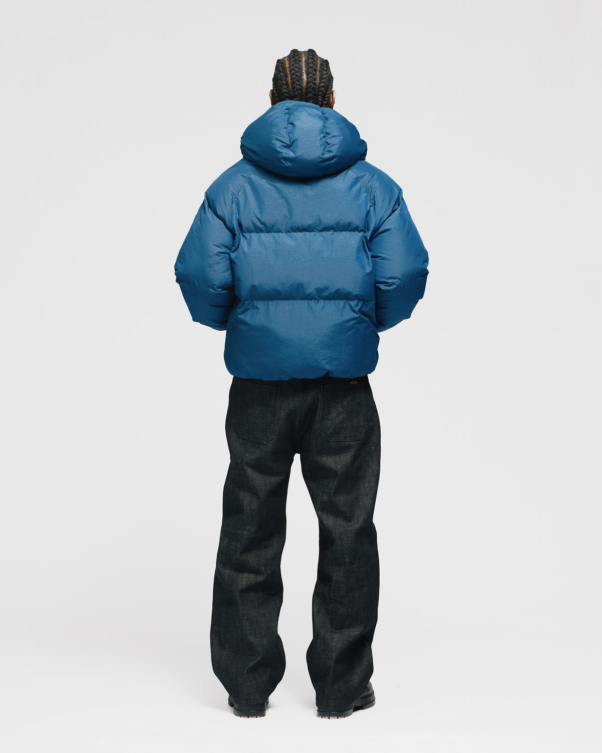 Hooded Puffer Jacket - Blue