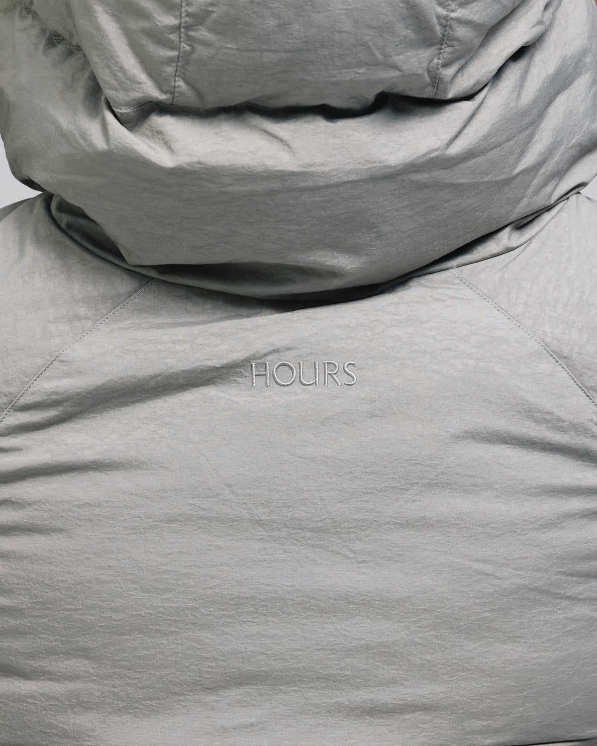 Hooded Puffer Jacket - Grey