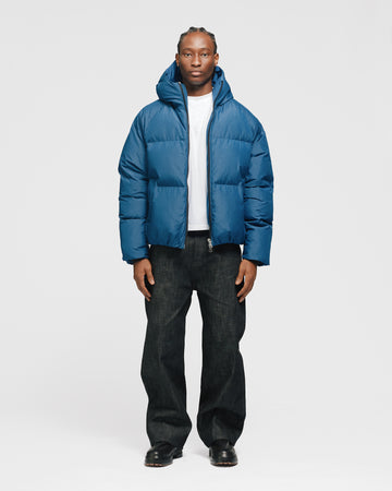 Hooded Puffer Jacket - Blue