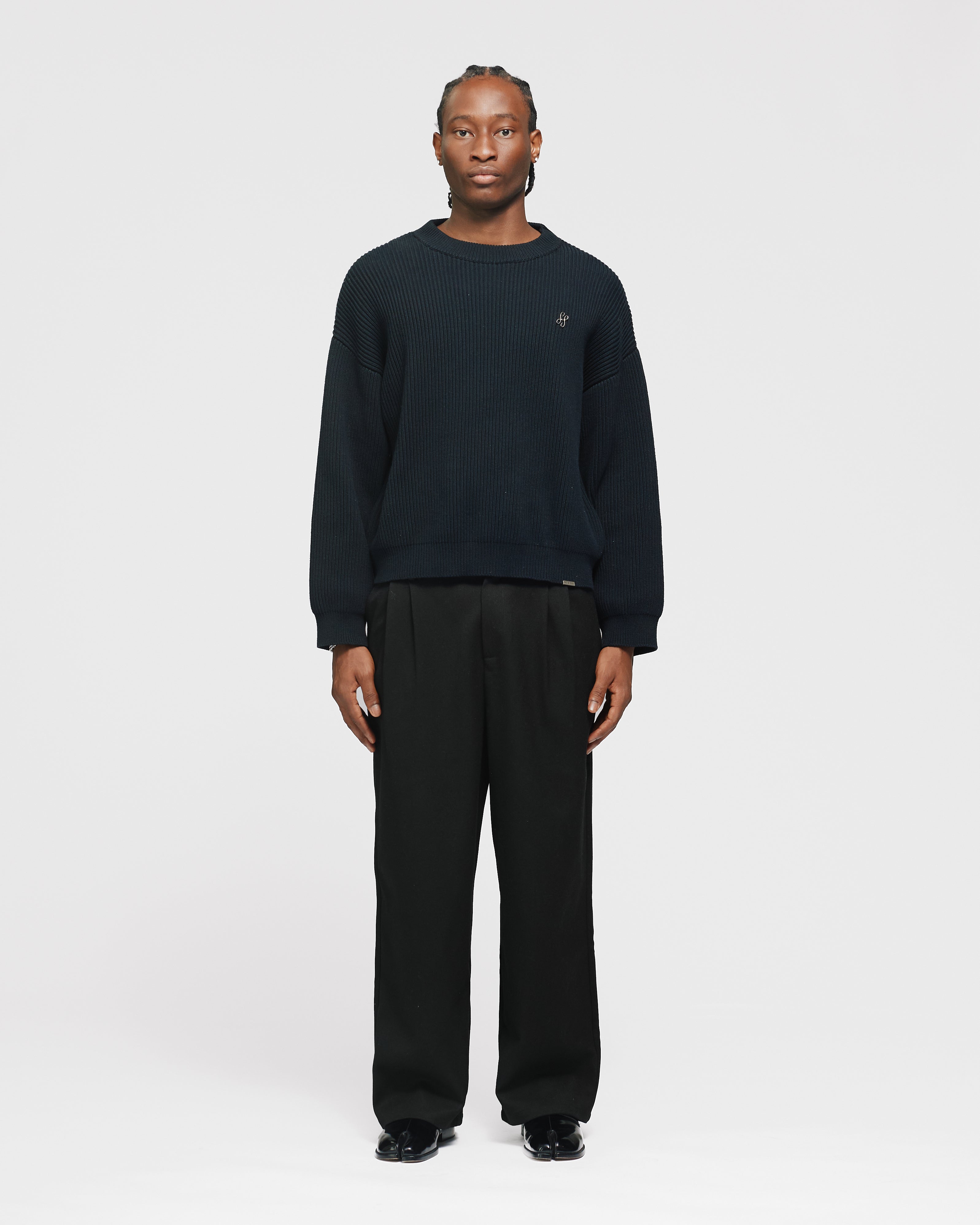 Pleated Pants - Black