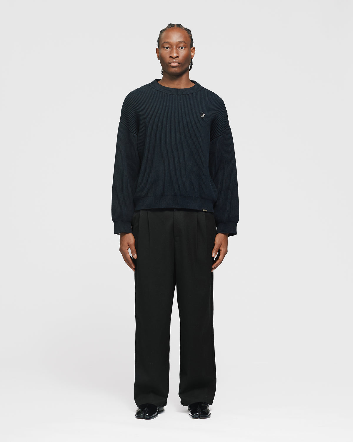 Pleated Pants - Black