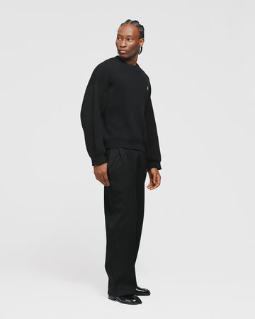 Signature Ribbed Sweater - Black