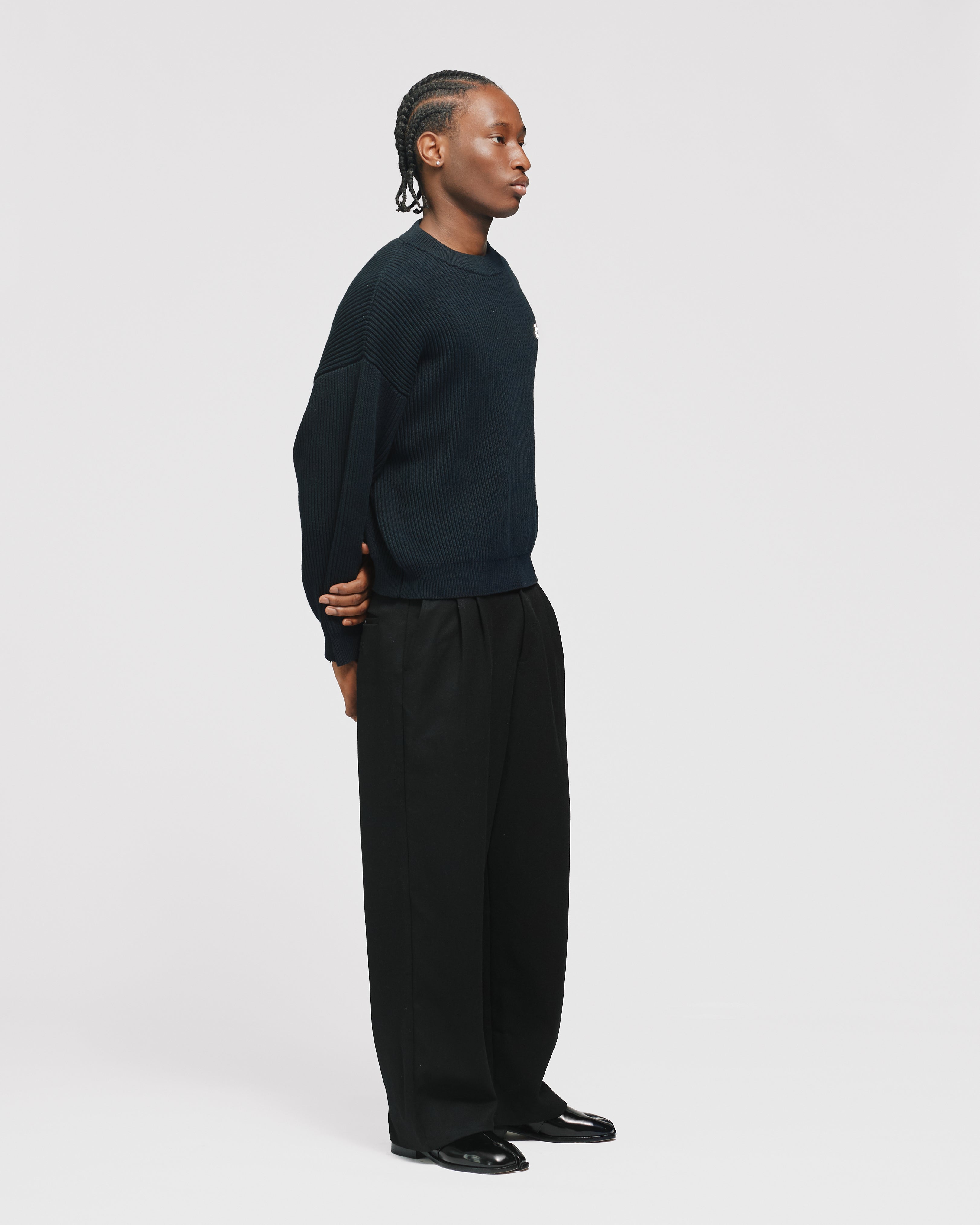 Pleated Pants - Black
