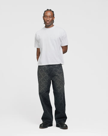 Baggy Laser Denim - Washed Black