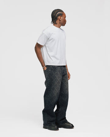 Baggy Laser Denim - Washed Black