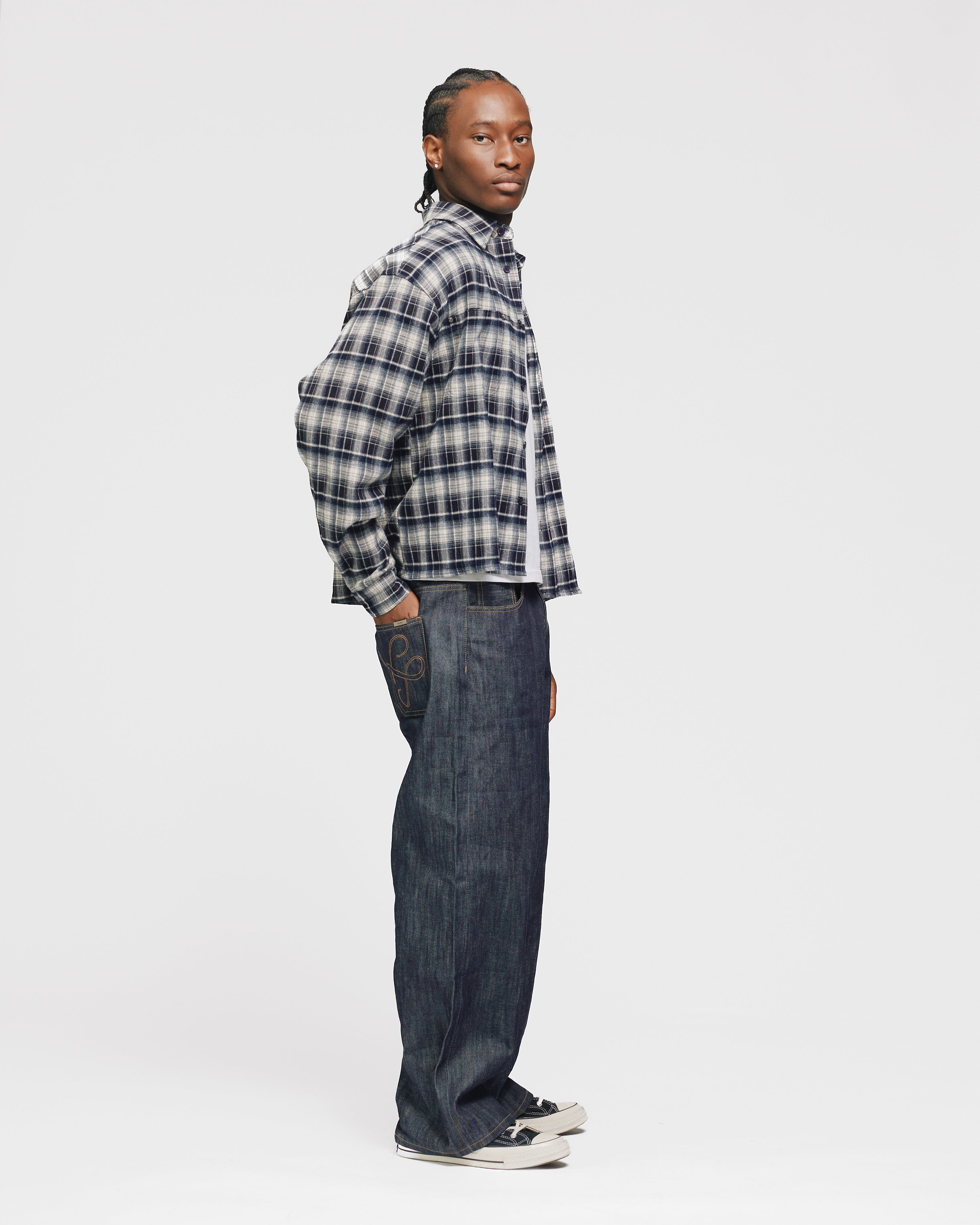 Baggy Raw Denim - Indigo