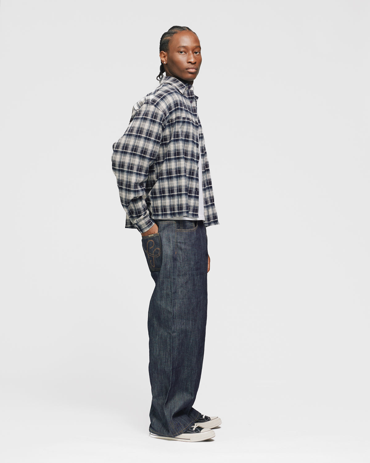 Baggy Raw Denim - Indigo