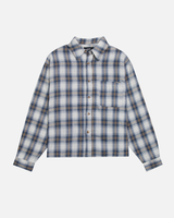 Cropped Flannel - Blue