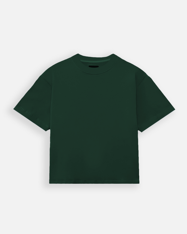 Cropped T-Shirt - Forest Green