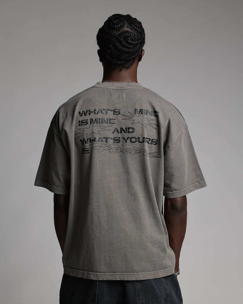 Yours is Hours V2 T-Shirt - Vintage Grey