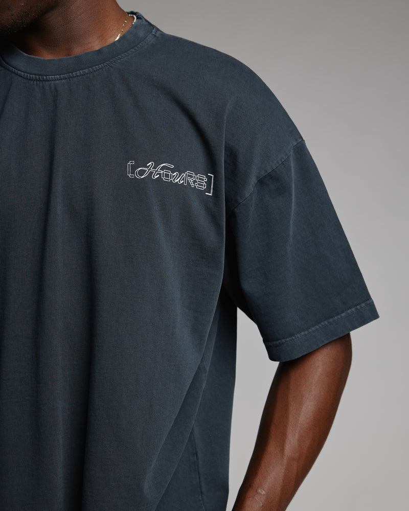 The World is Hours T-Shirt - Vintage Black