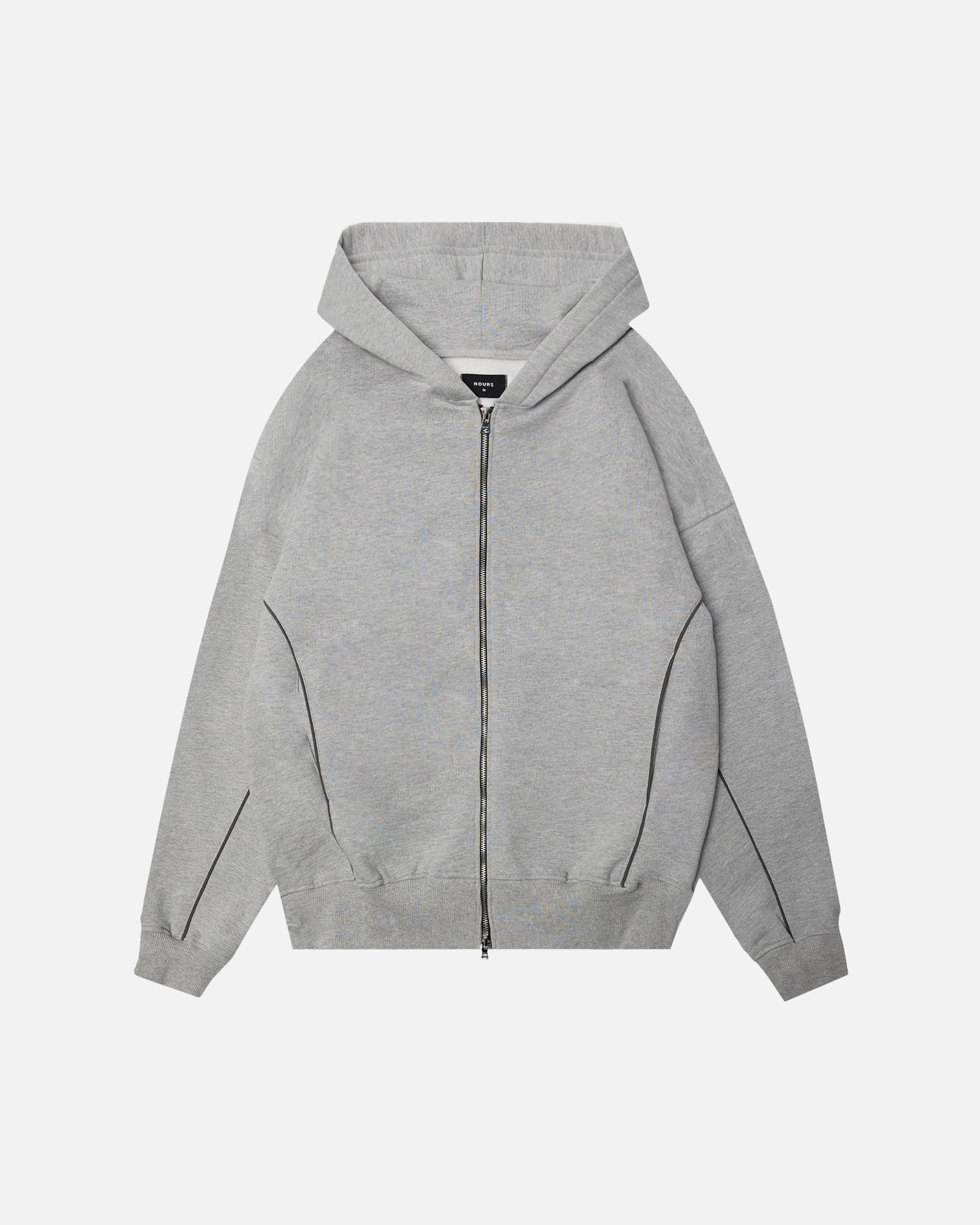Arc Zip Hoodie - Grey – Hours