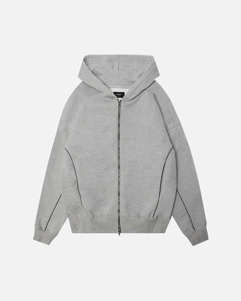 Arc Zip Hoodie - Grey – Hours