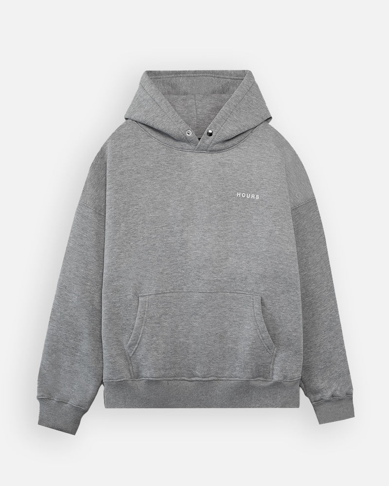 Signature Snap Hoodie - Grey