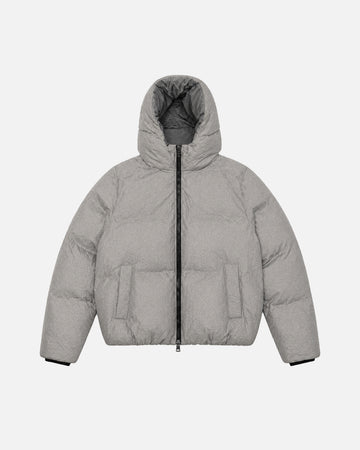 Hooded Puffer Jacket - Grey