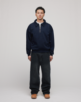 Drop Shoulder 1/4 Zip - Navy