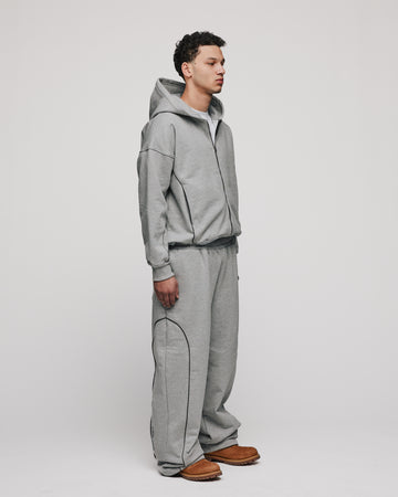 Arc Zip Hoodie - Grey