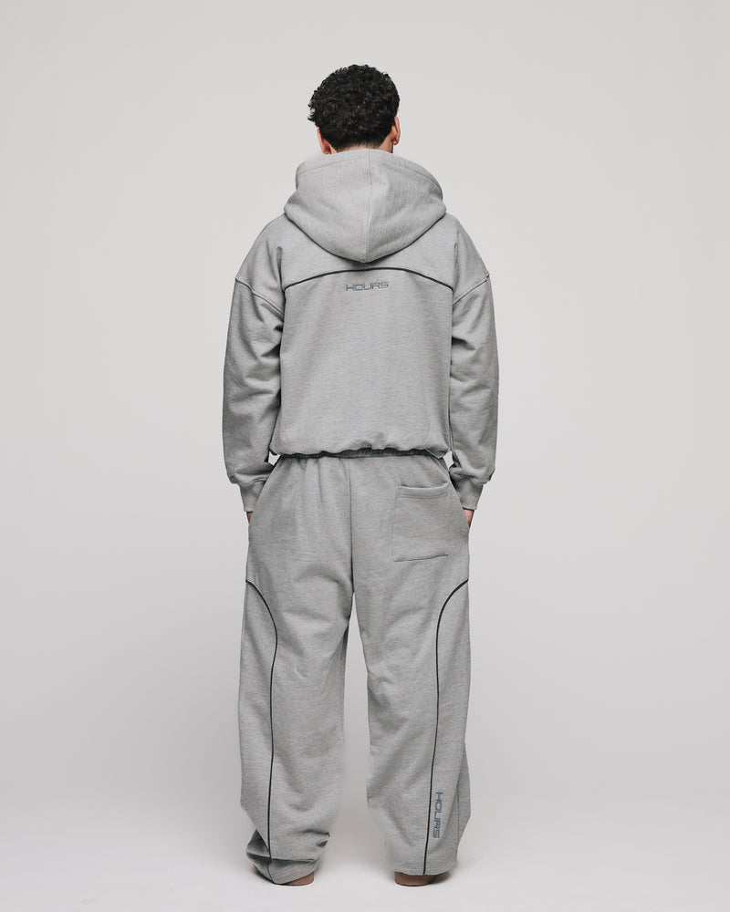 Arc Zip Hoodie - Grey – Hours